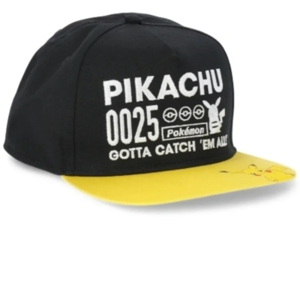 Pokemon Pikachu Youth Snapback Hat Black Yellow‎ SBB7EVLPOK Gotta Catch Em All